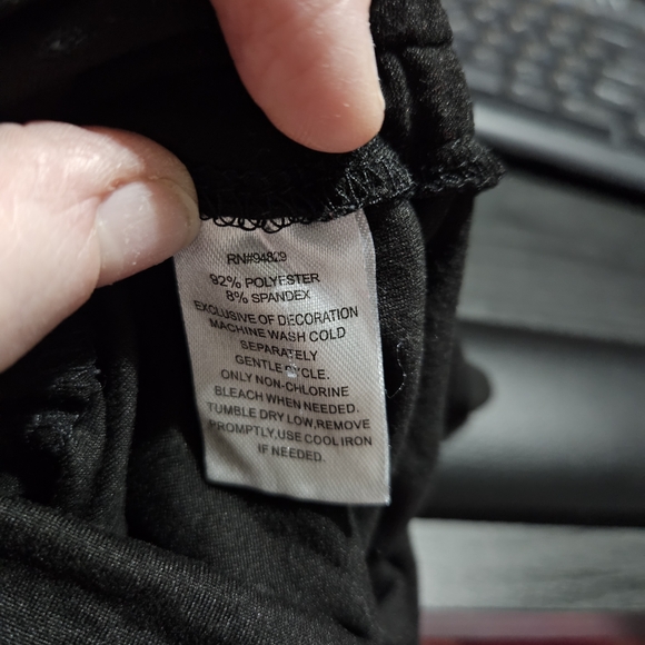 Women's Classy Black Dress Sz M - Picture 5 of 6